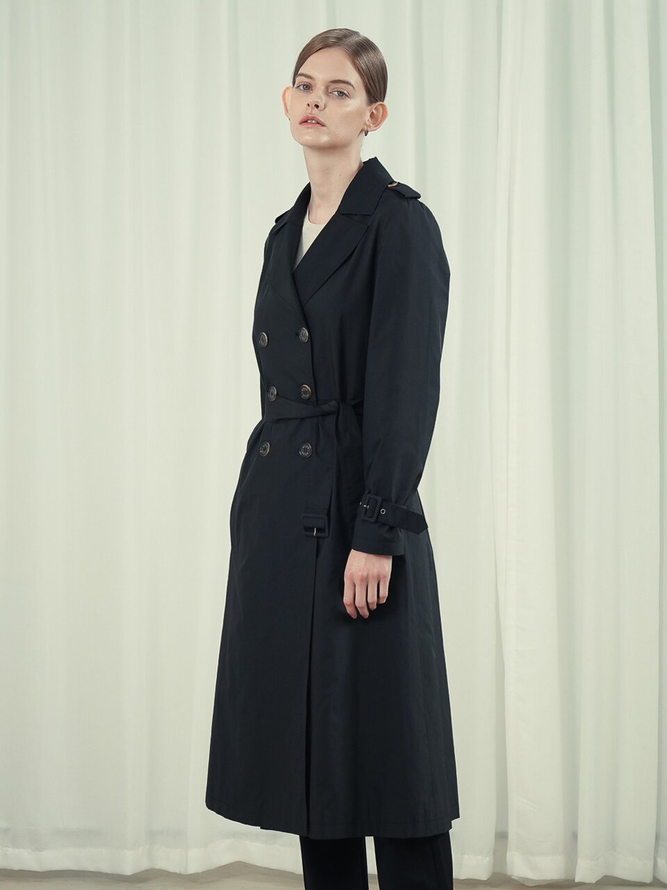 Belted Trench Coat _Black
