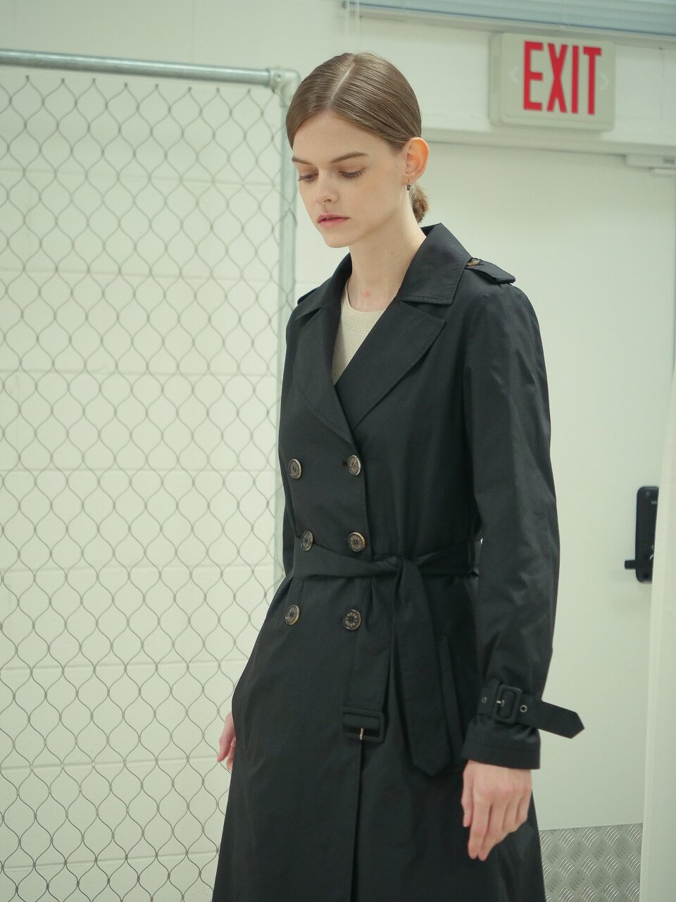 Belted Trench Coat _Black