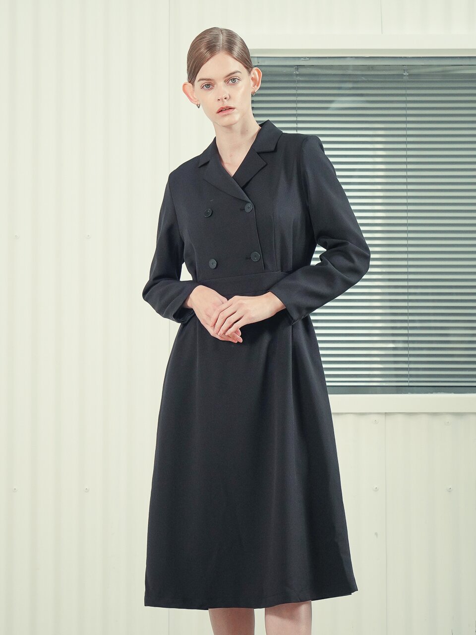 Double Breast Dress _Black