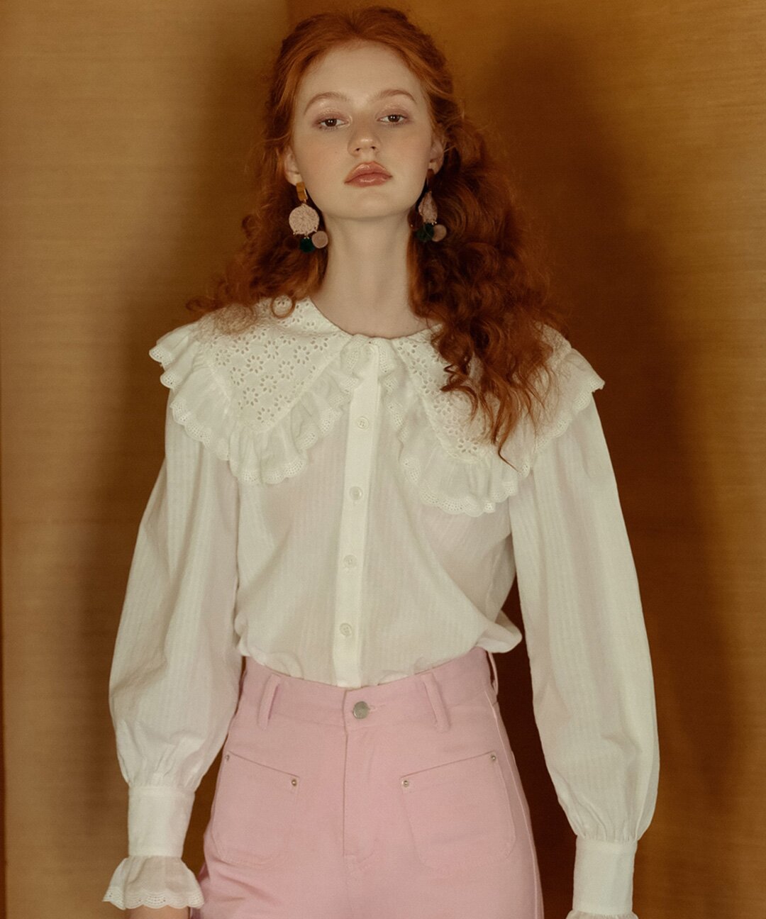 Moidew_white flutter fairy blouse