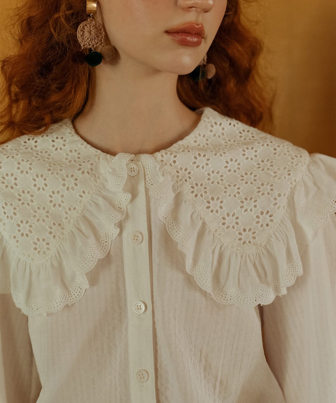 Moidew_white flutter fairy blouse