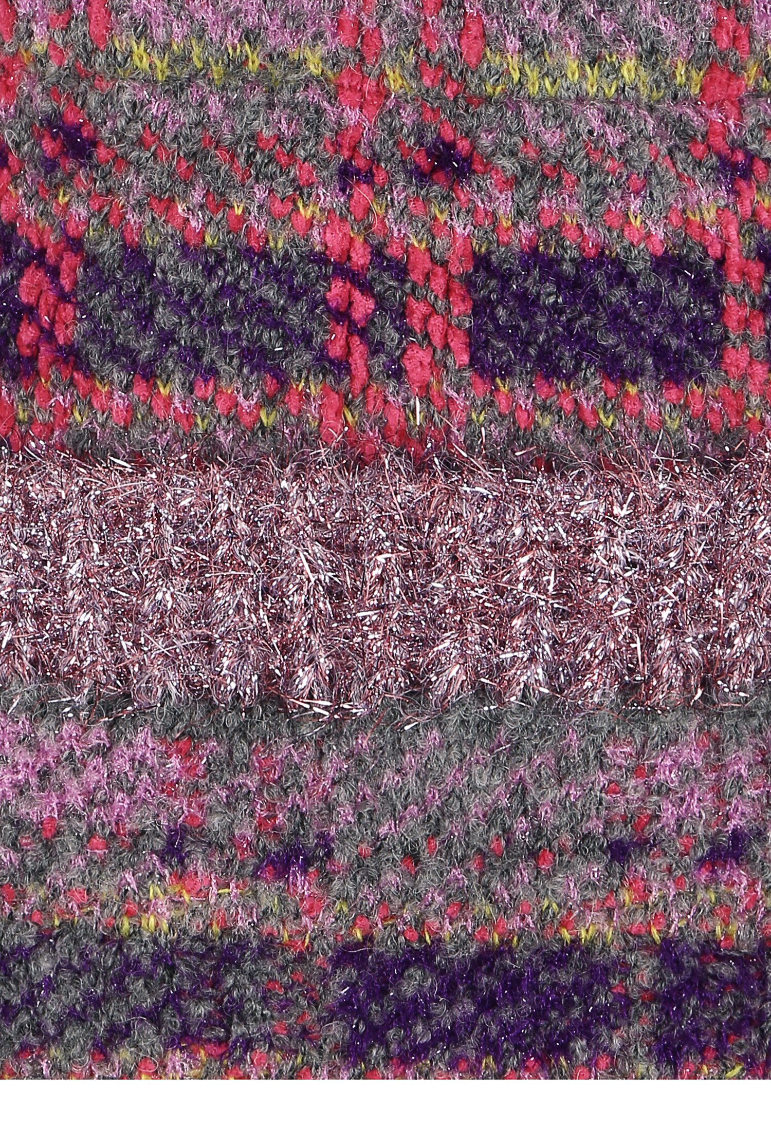 메탈 프린지 모헤어 니트 스커트 (PURPLE)