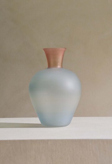 옻칠유리화병 블루