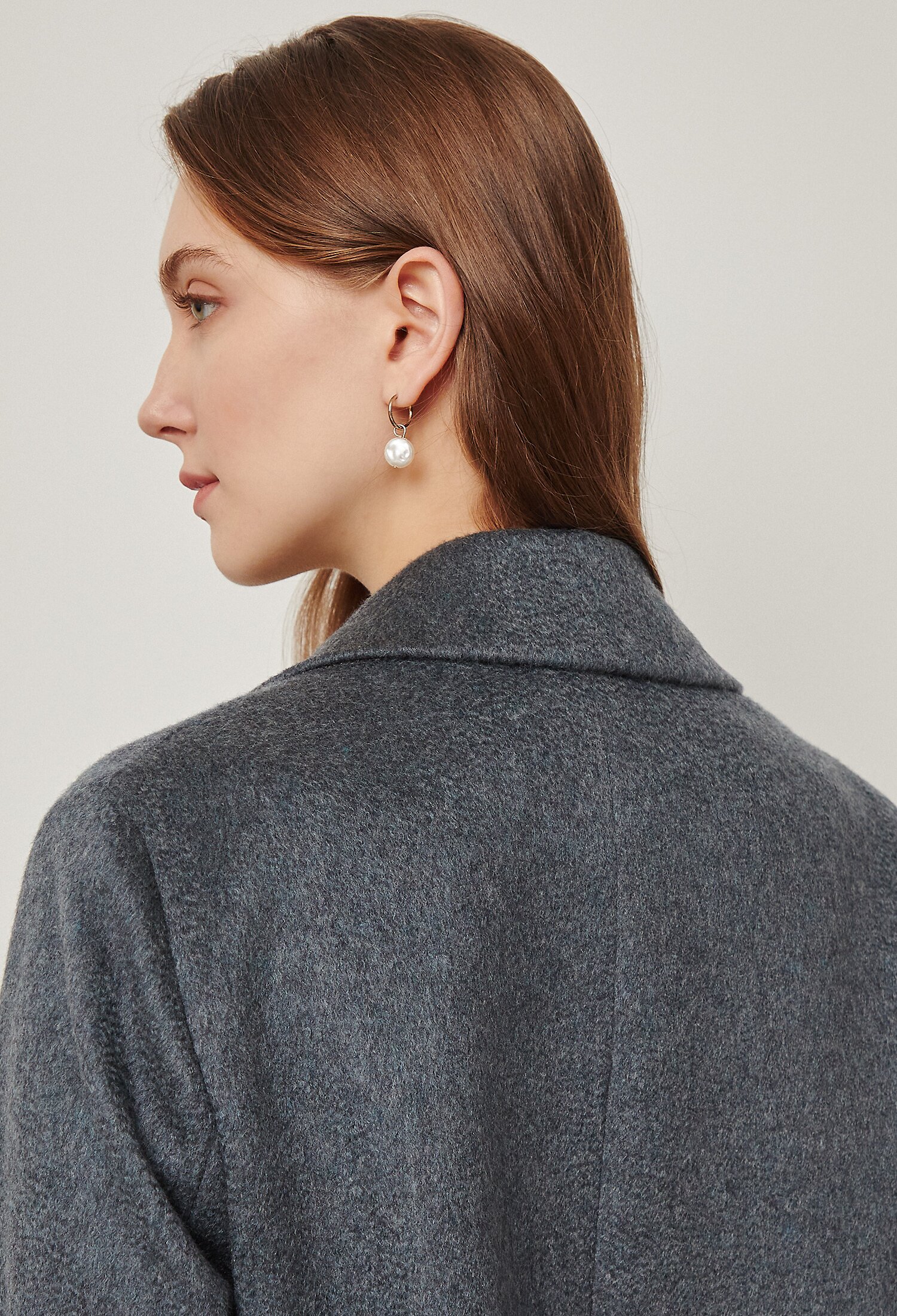 캐시미어 루즈핏 롱 코트 (BLUE)