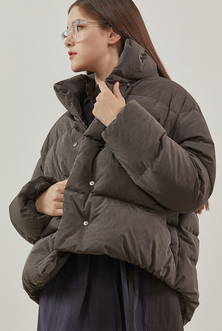 Goose Goose Down Jumper_DEEP BROWN