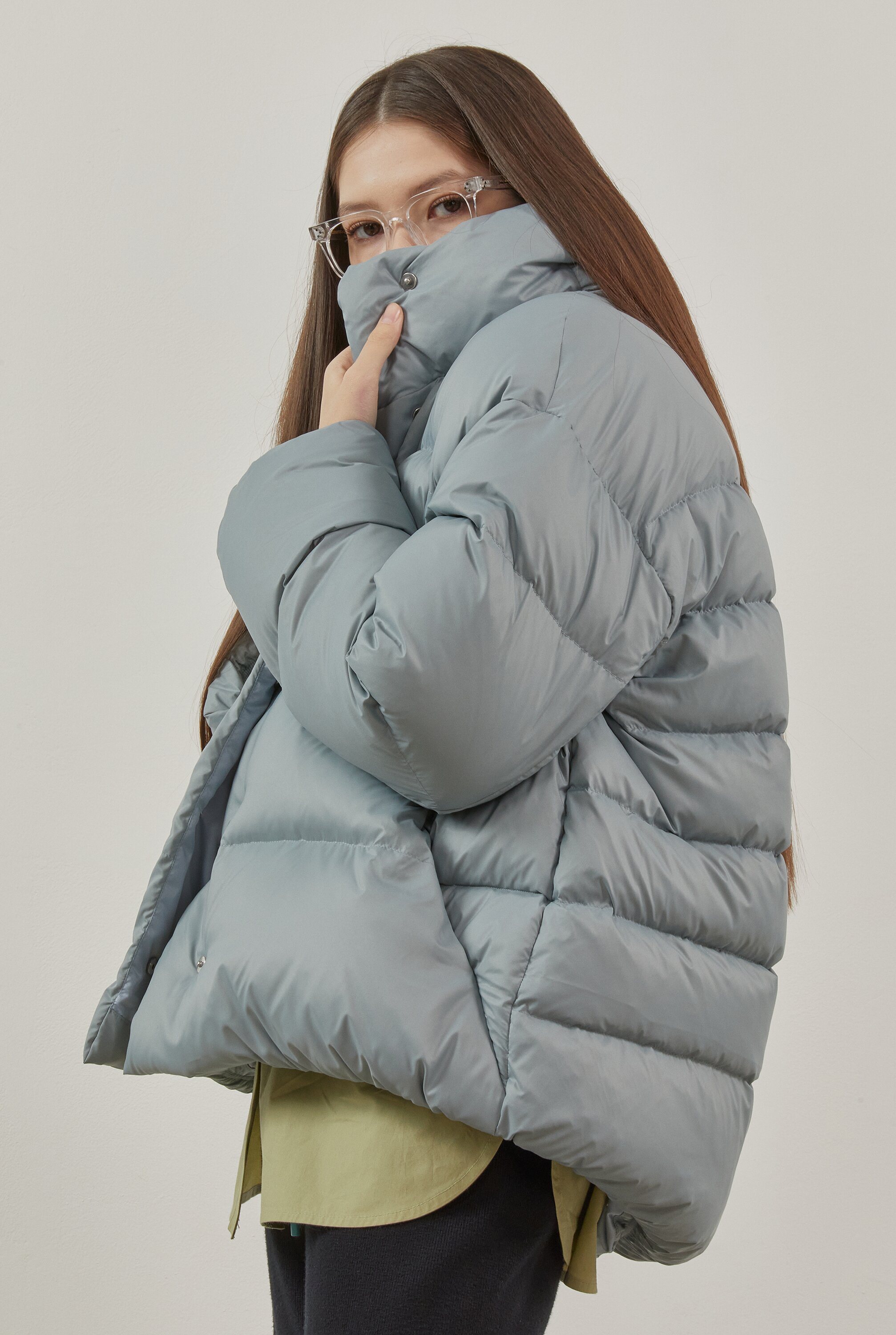 Goose Goose Down Jumper_BLUE