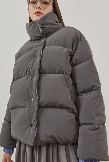 Goose Goose Down Jumper-CHARCOAL