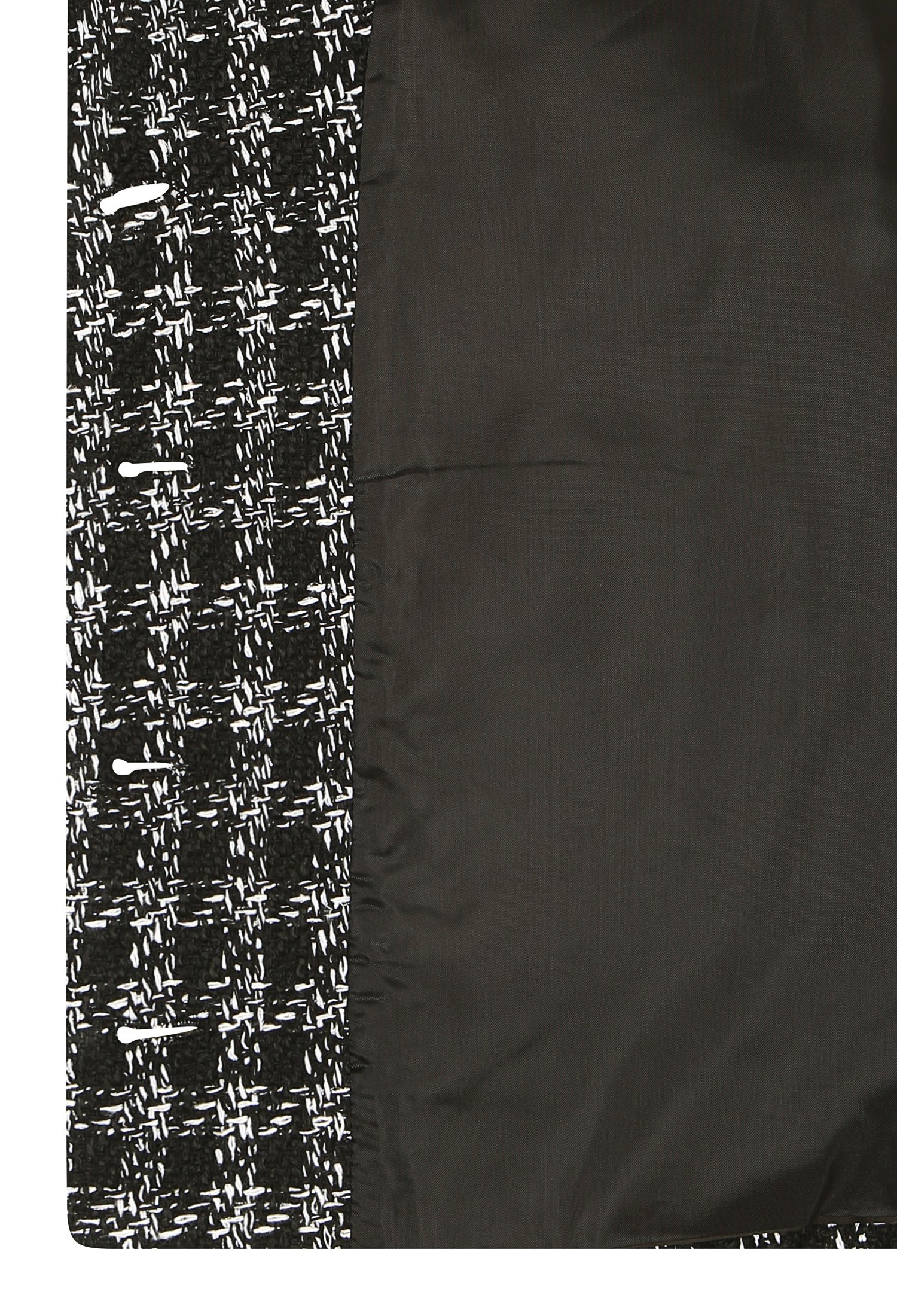 세일러 칼라 메탈사 체크 재킷 (BLACK)