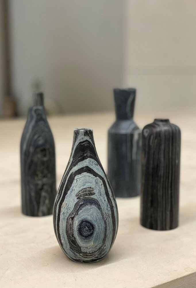 Denim Grain Vase2