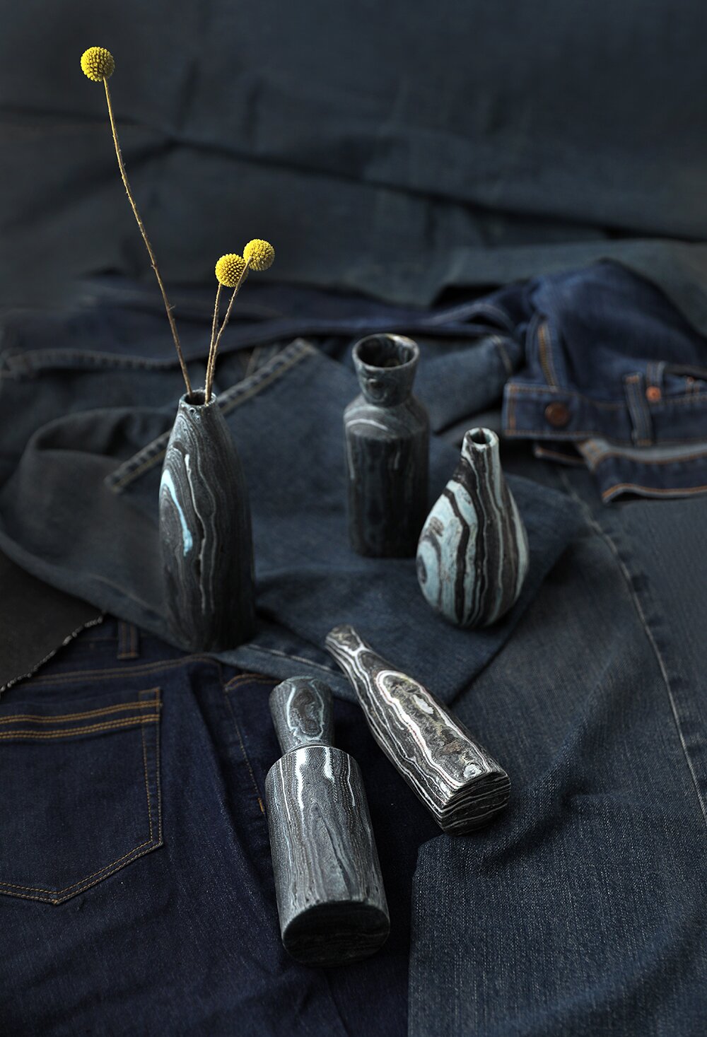 Denim Grain Vase2