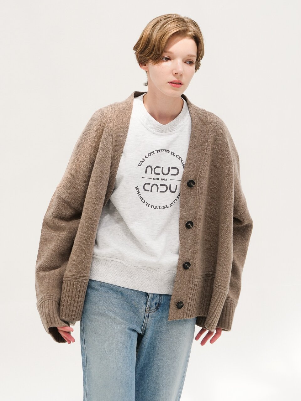 Circle Logo Sweatshirt _White