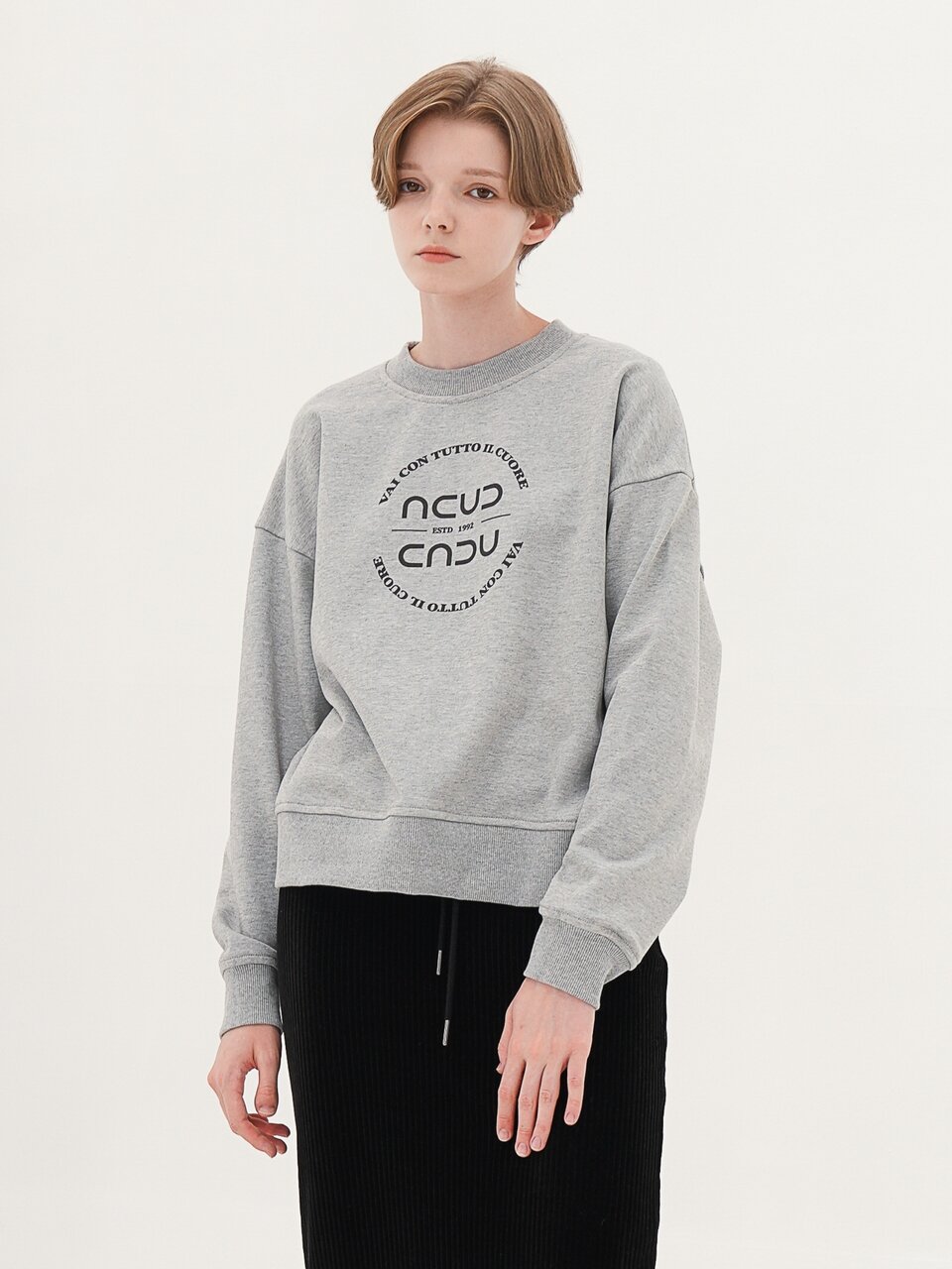Circle Logo Sweatshirt _White