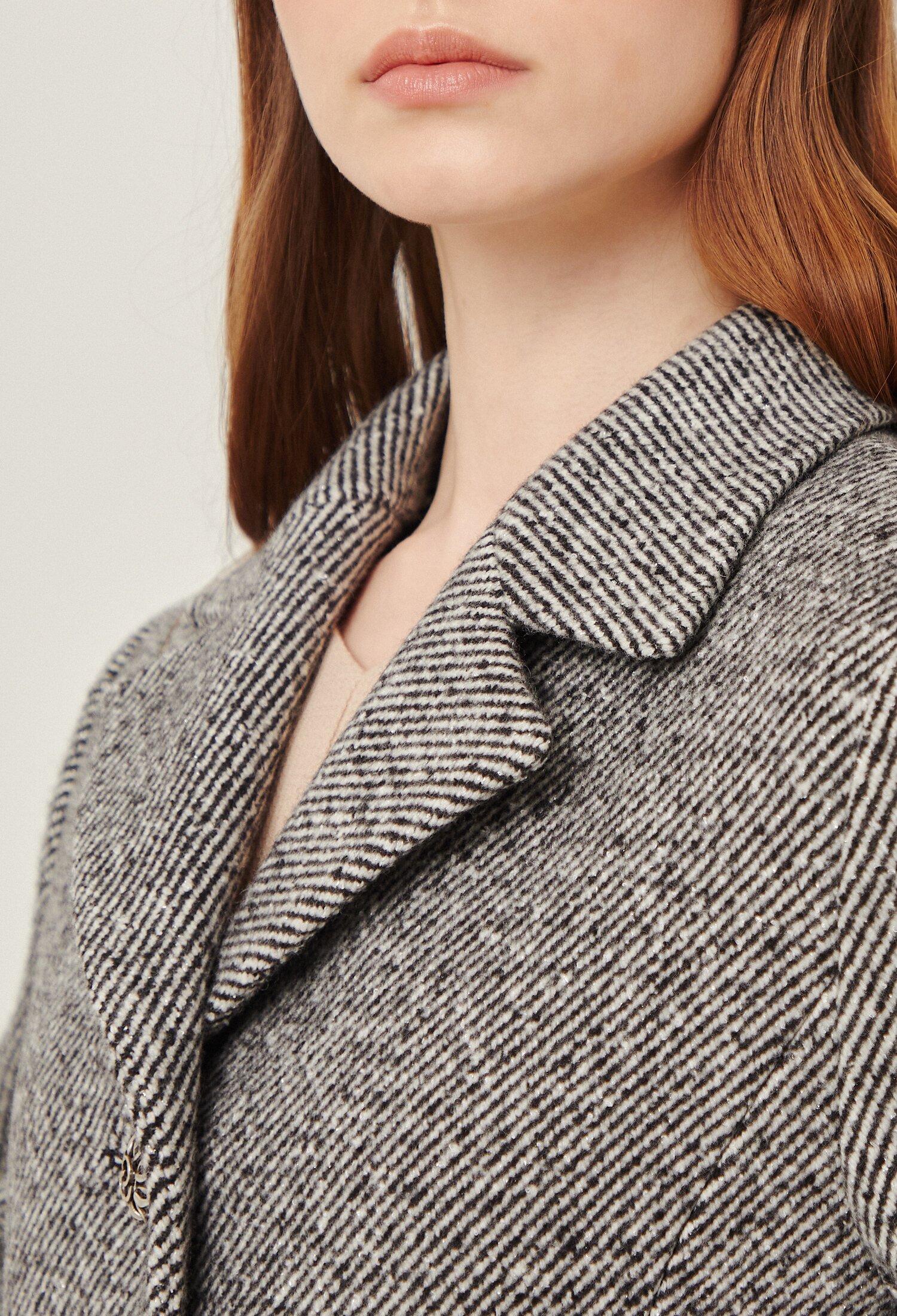 트윌 메탈 슬림 코트 (BLACK)