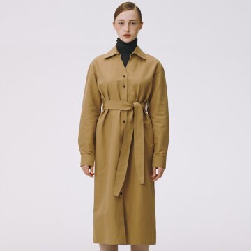BELT TRENCH COAT (BEIGE)
