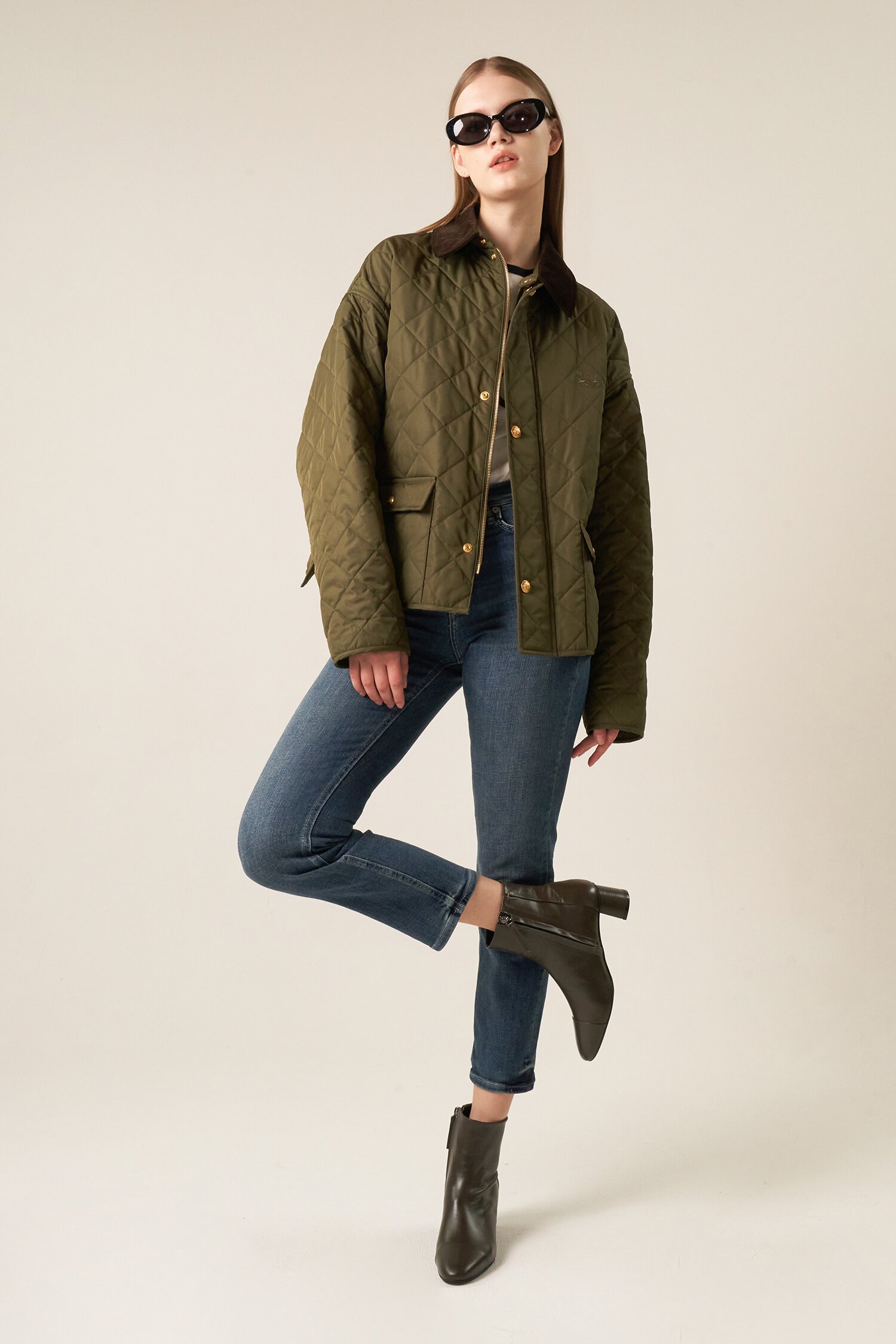 Charlotte Ankle Boots Khaki
