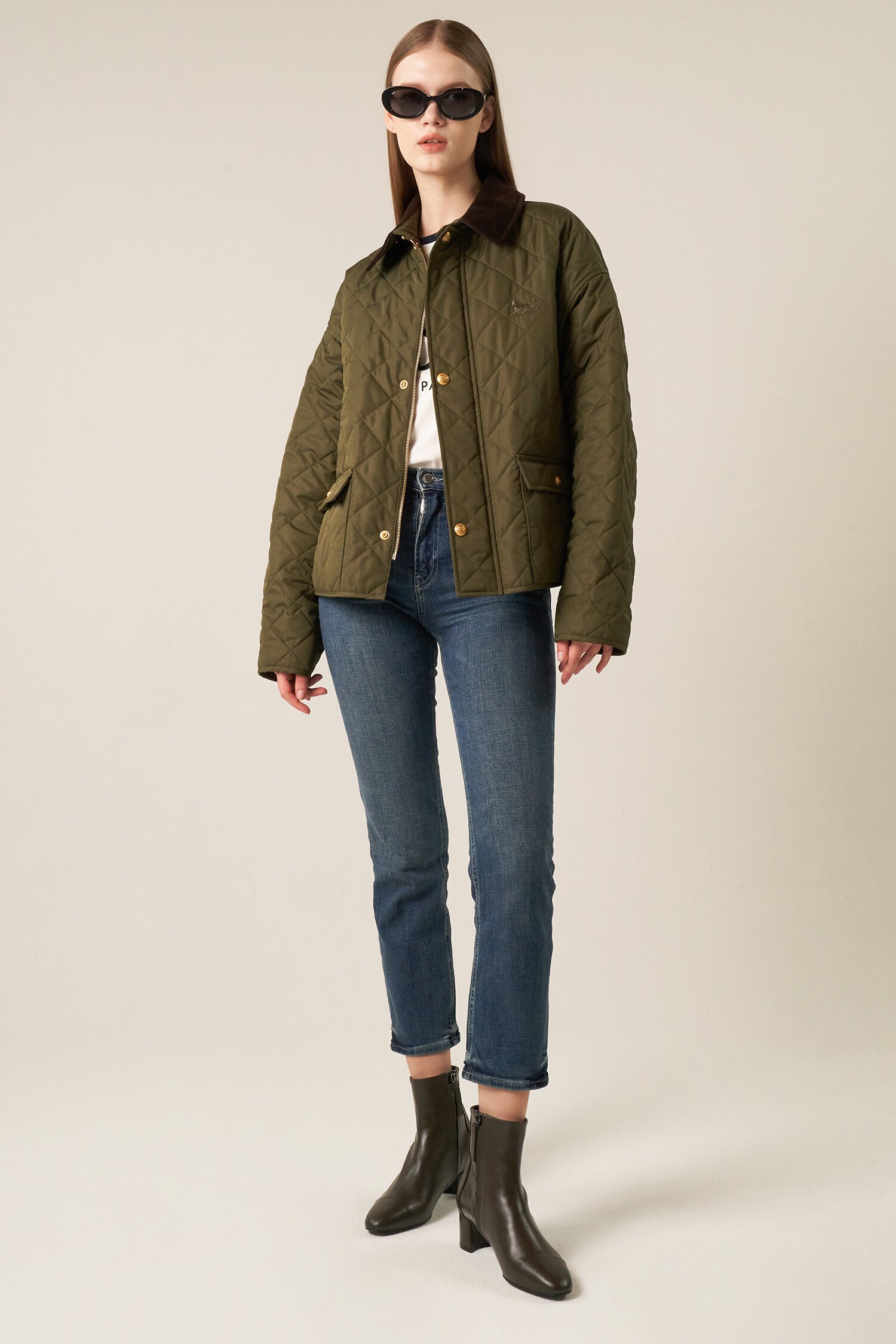 Charlotte Ankle Boots Khaki