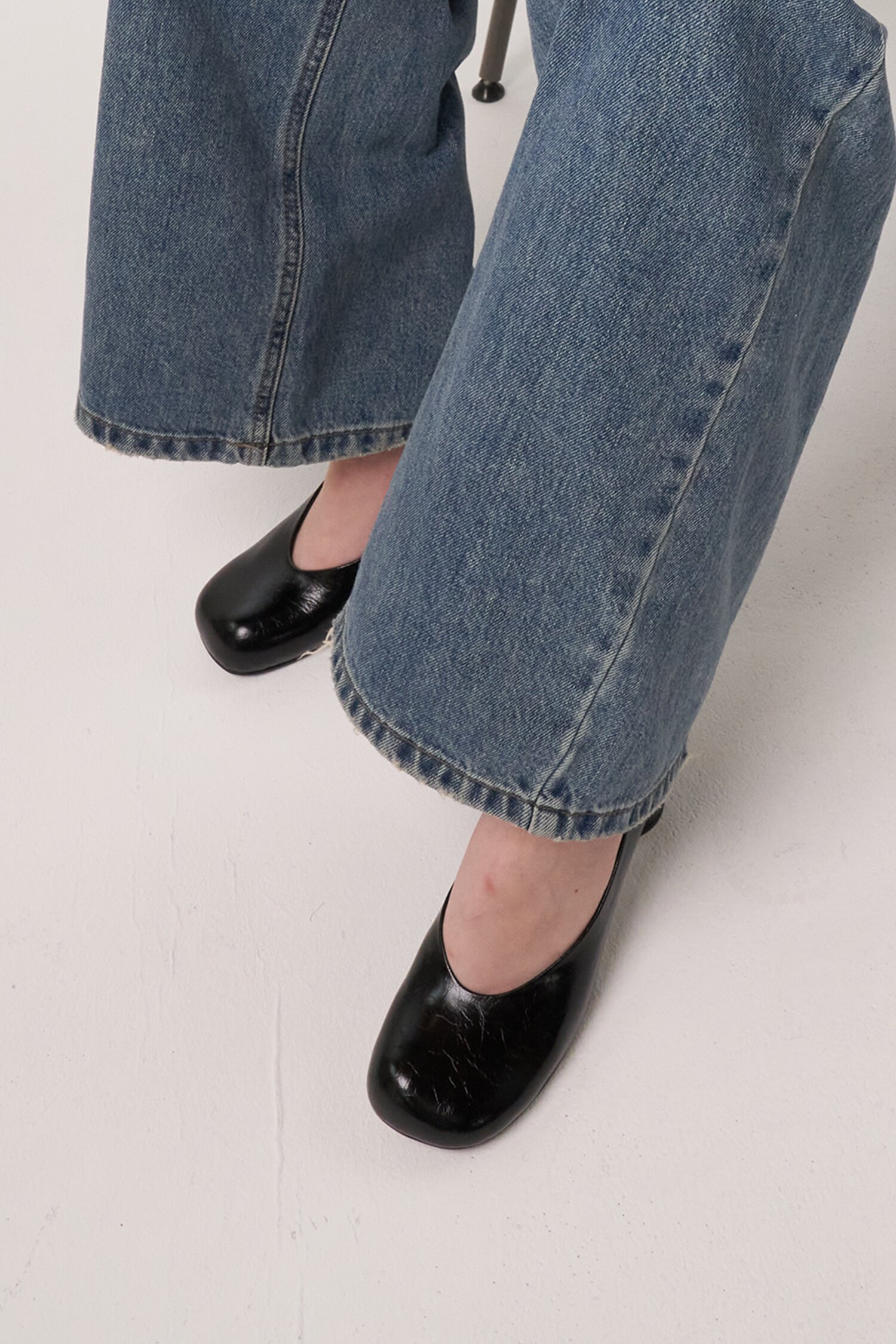 Luna Pumps Leather Glossy Black 