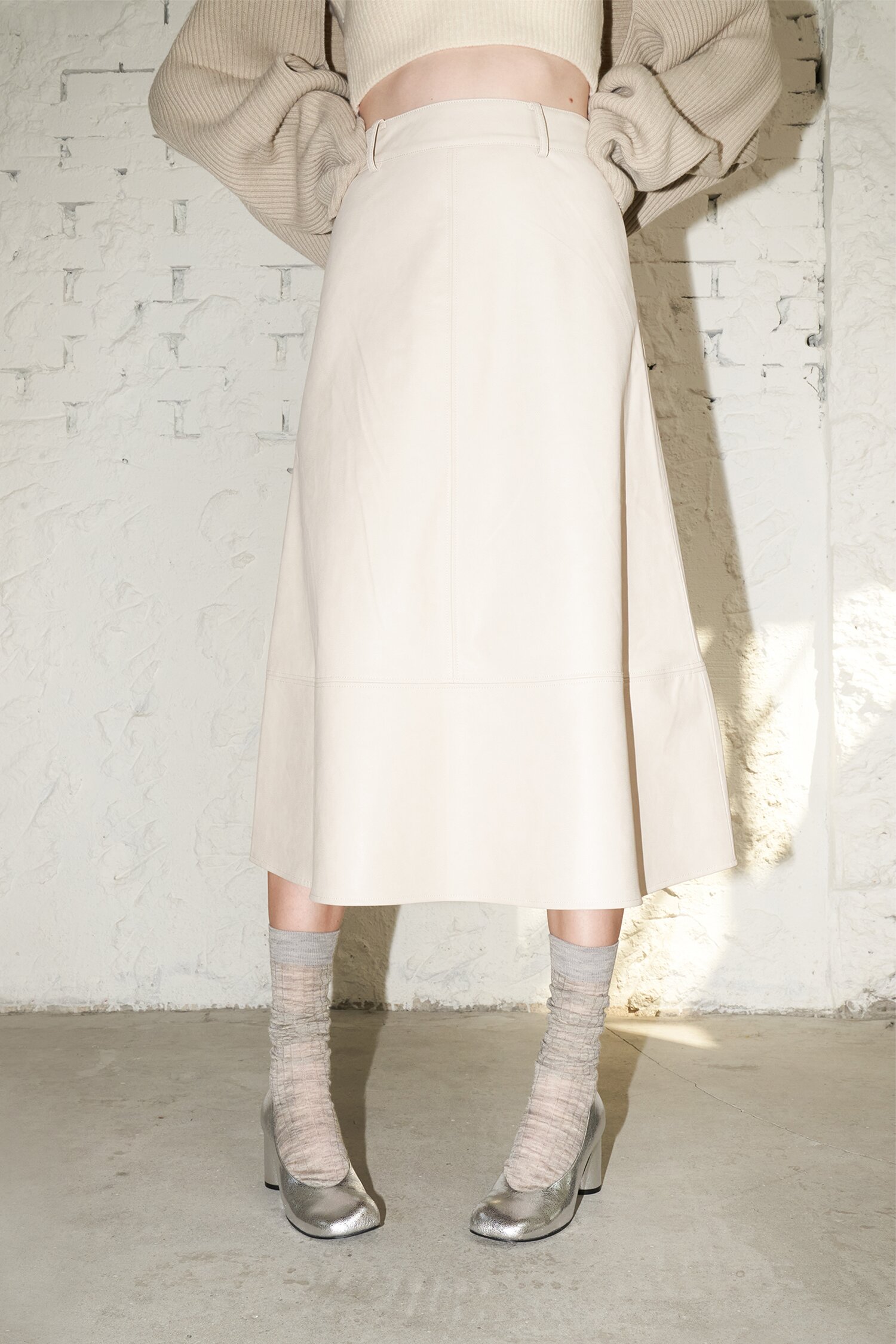 Luna Pumps Leather Silver