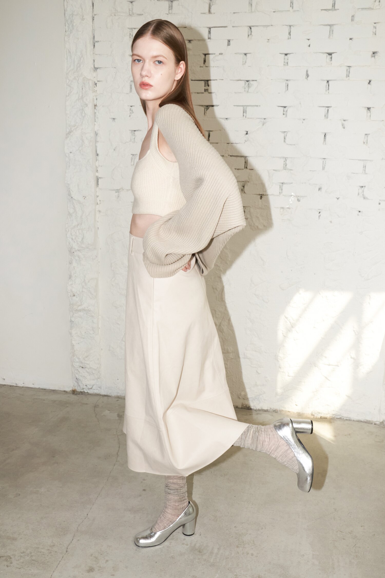 Luna Pumps Leather Silver