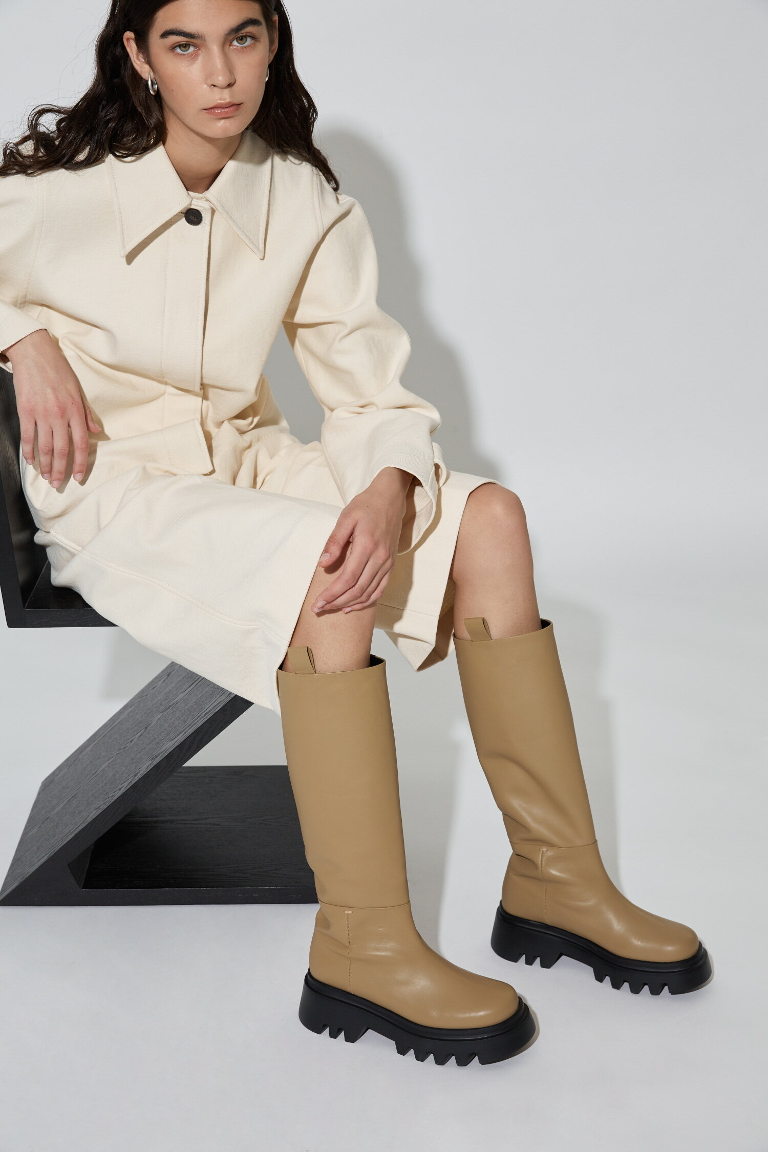 Karim Long Boots Beige
