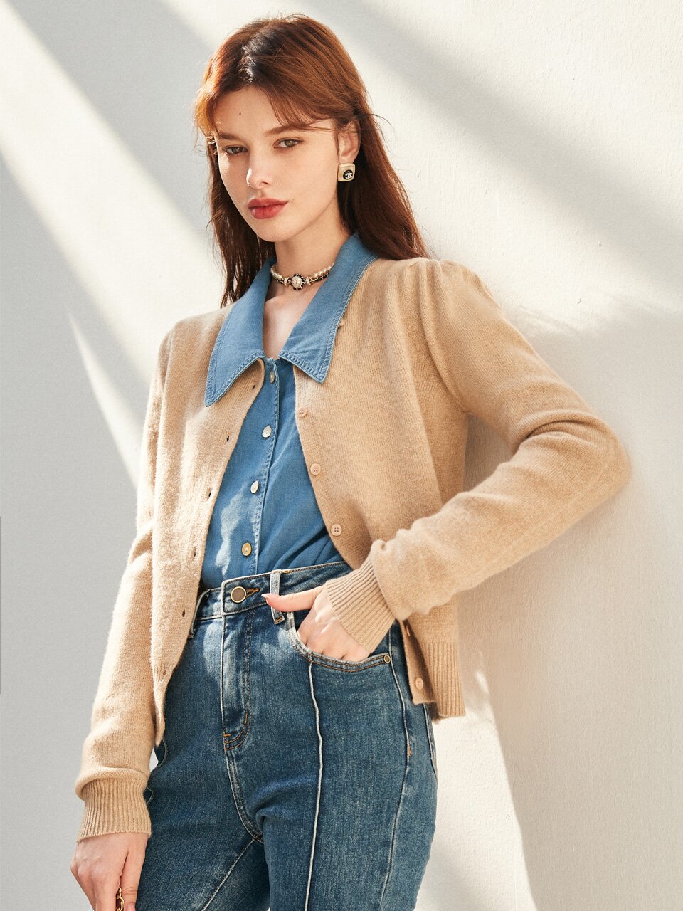 OZ Basic Wool Knit Cardigan