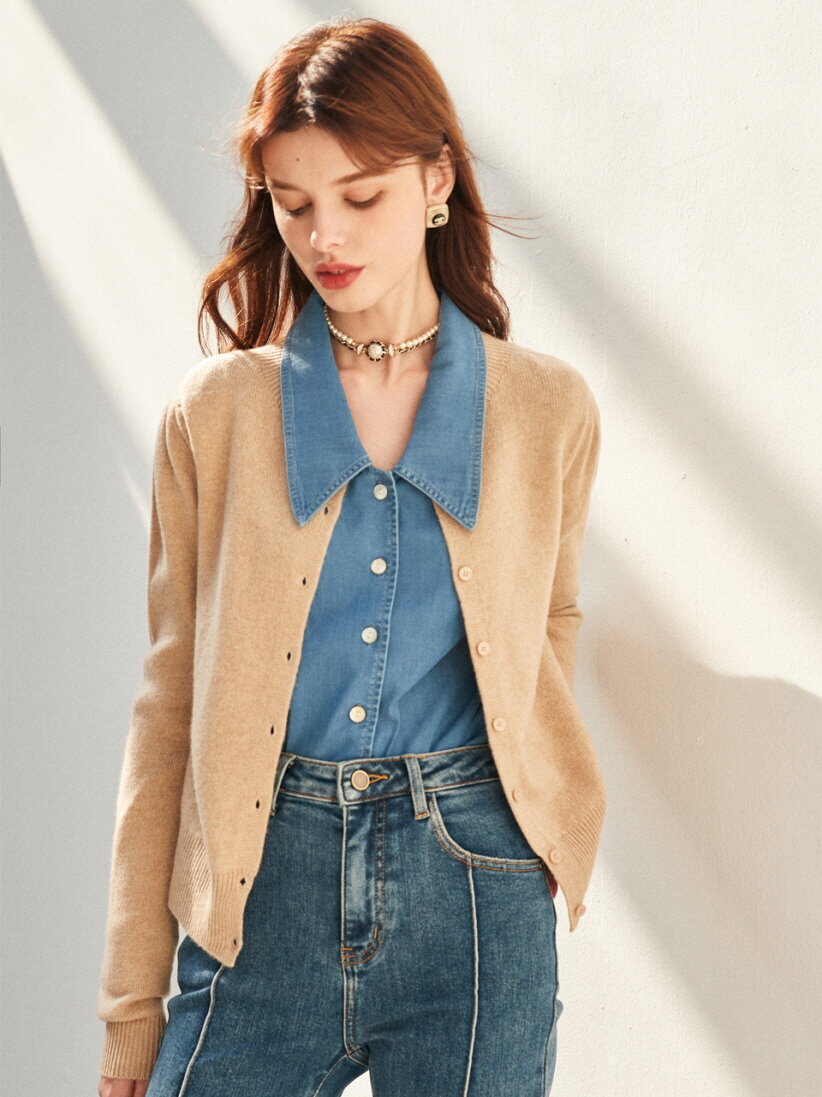 OZ Basic Wool Knit Cardigan