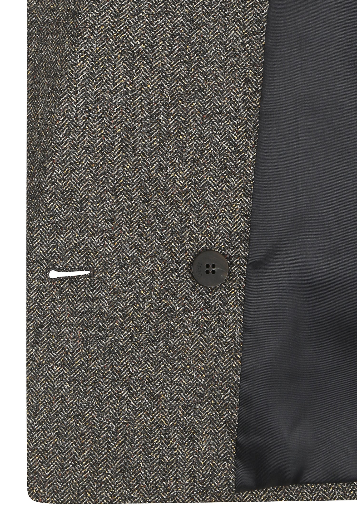 더블 브레스트 울 헤링본 재킷 (GREY)