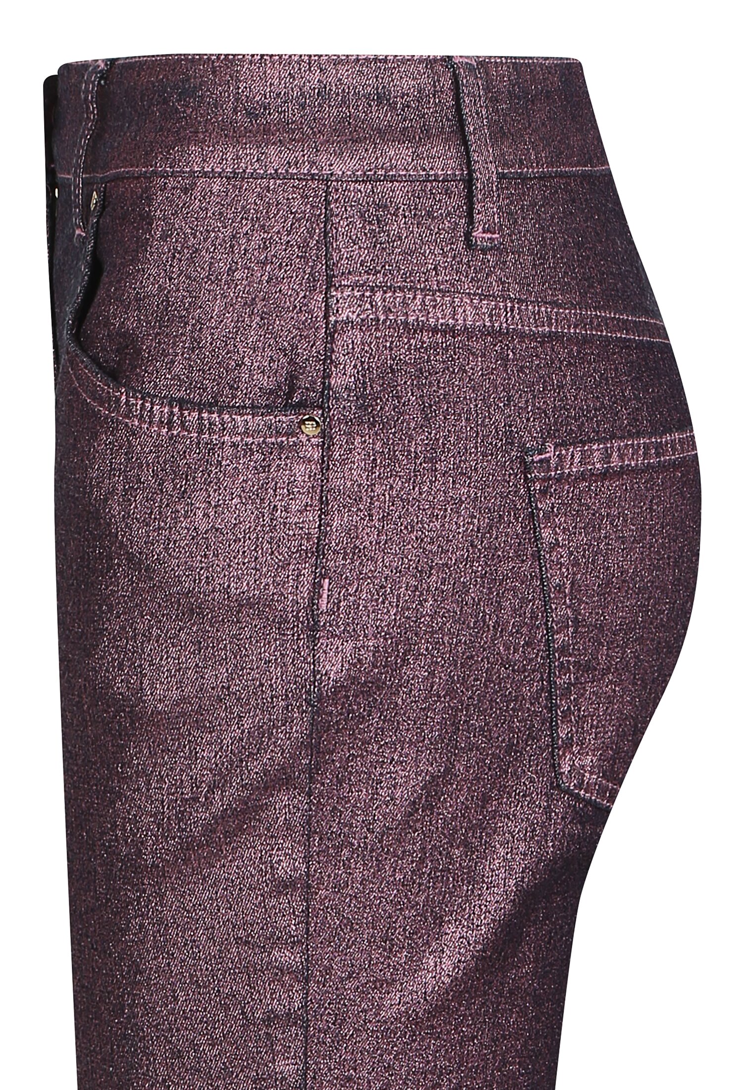 메탈릭 슬림핏 롱 팬츠 (PURPLE)