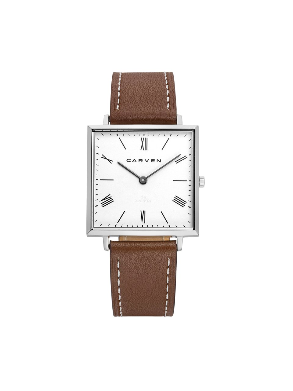 [CARVEN] 남성 가죽시계 CV643-WH/BR