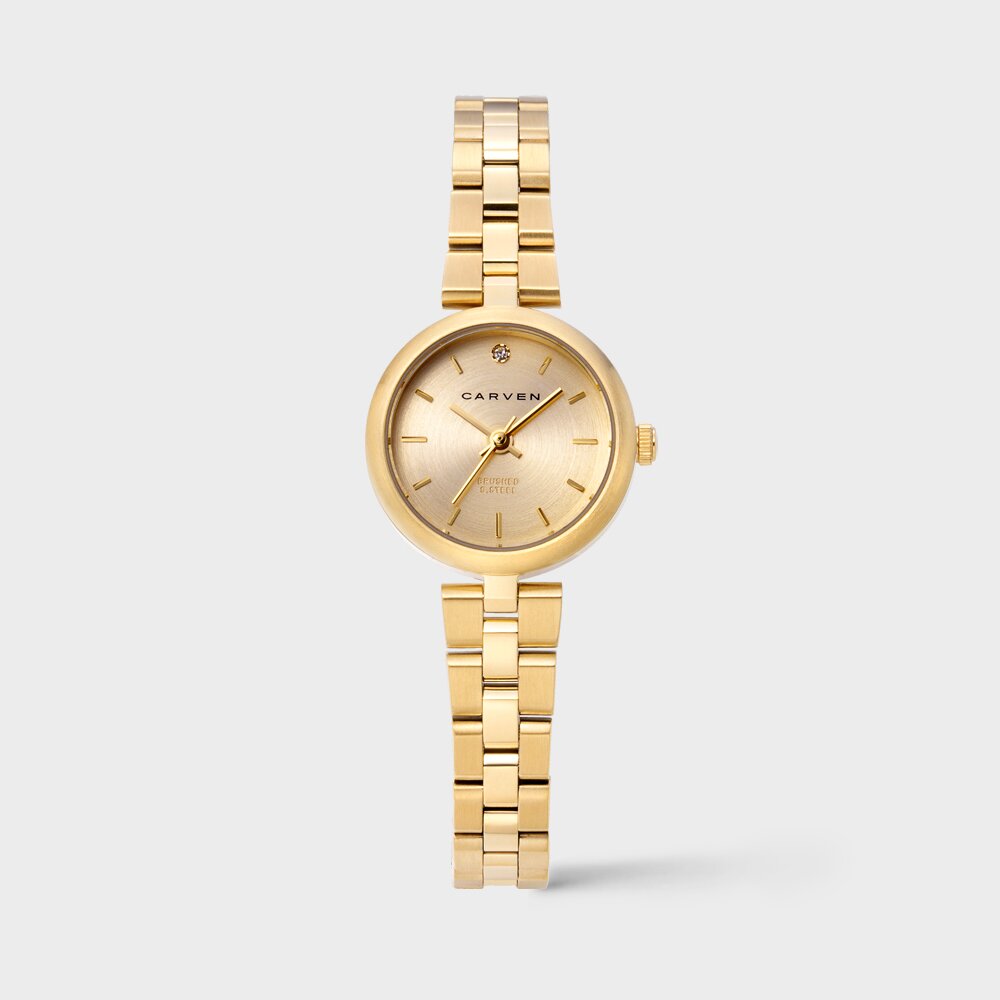 [CARVEN] 여성 가죽시계 CV618-WH/BK