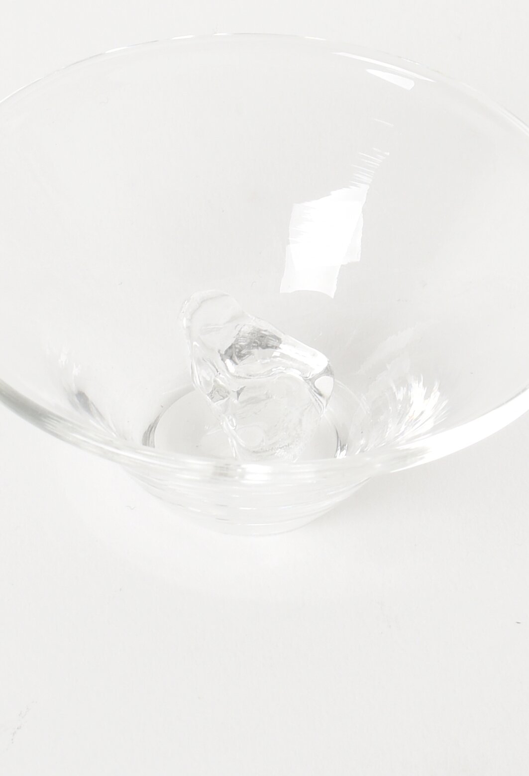 a piece of ice cup(sake)
