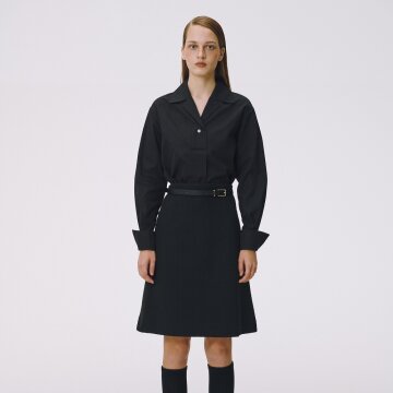 LONG CUFFS SHIRT (BLACK)