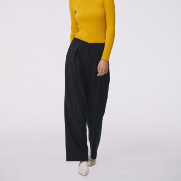 STRIPE WOOL PANTS (NAVY)