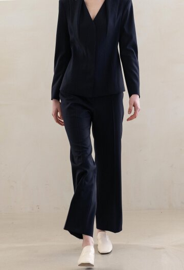 SEMI WIDE PANTS PANTS NAVY