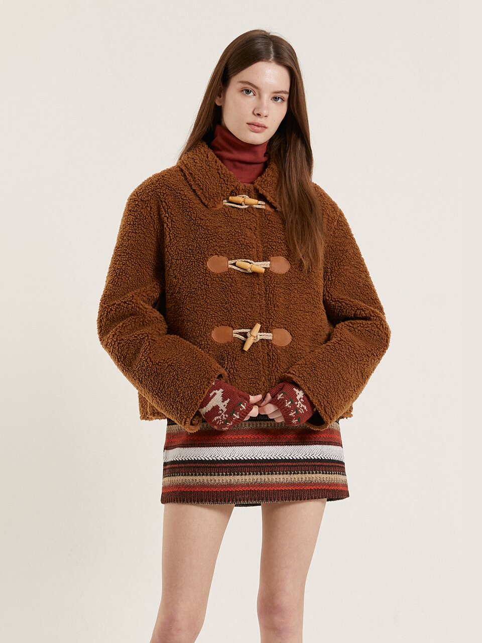 DUMBLE DUFFLE JACKET_BROWN