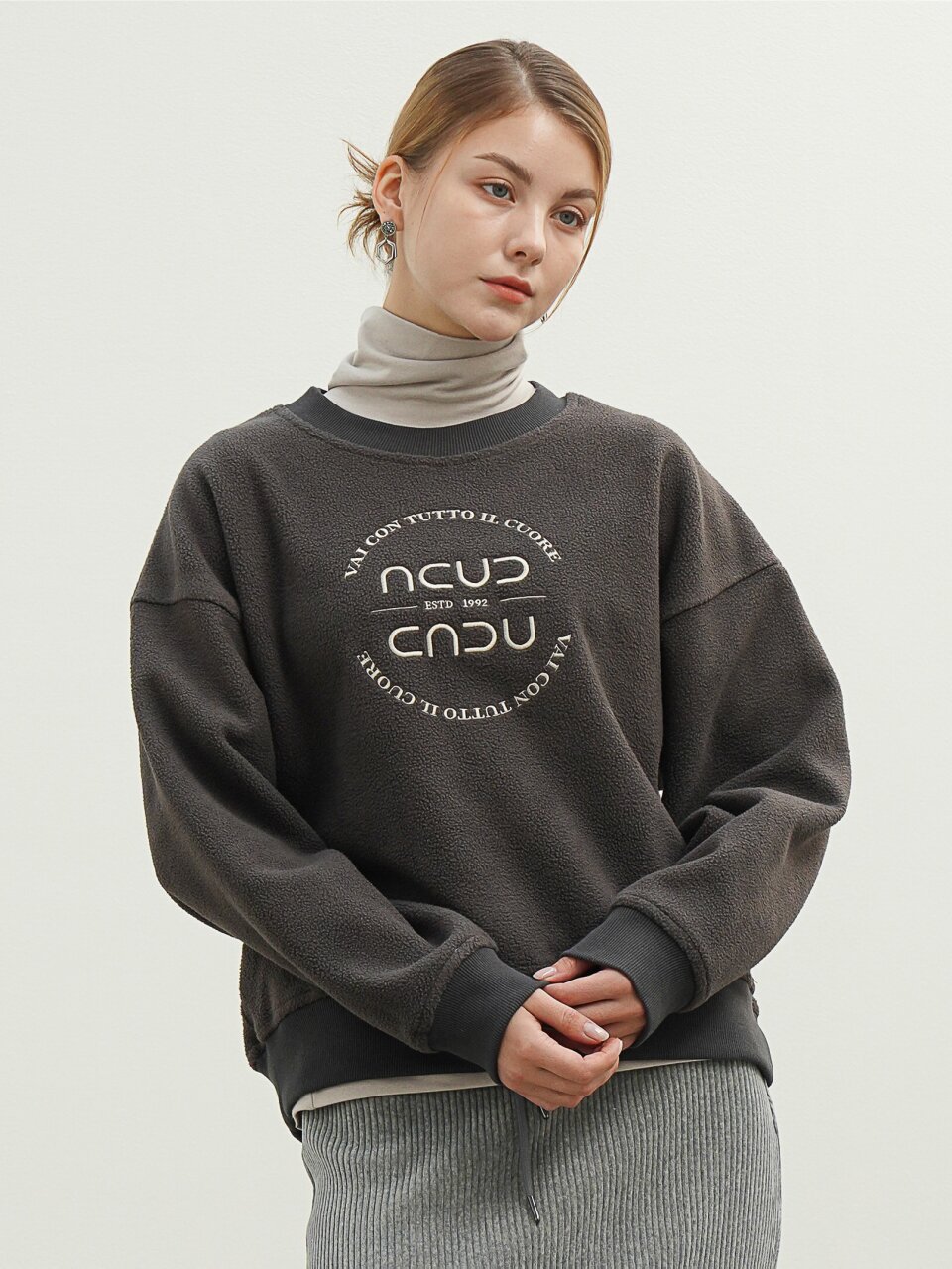Boucle Logo Sweatshirt _Grey