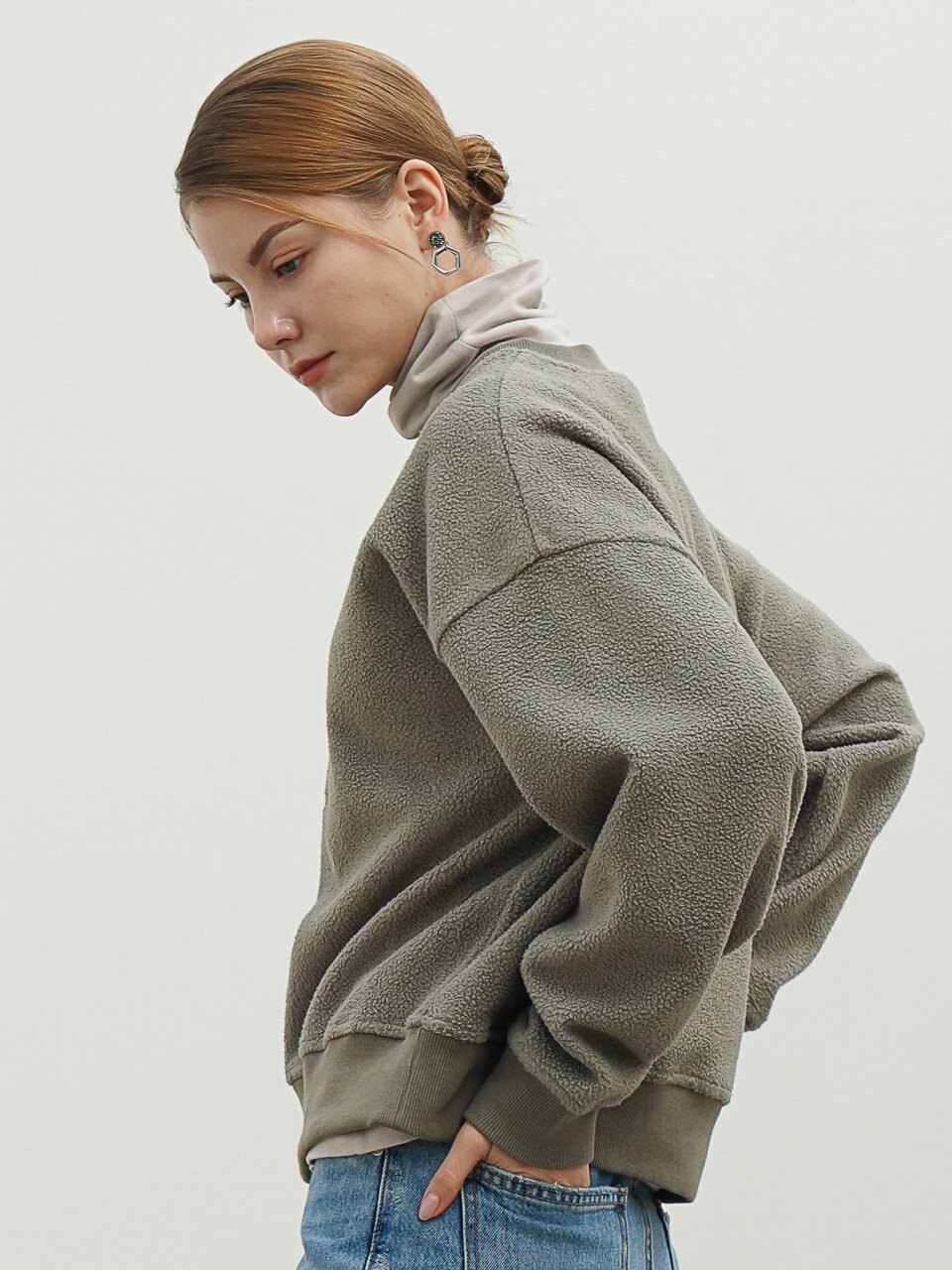 Boucle Logo Sweatshirt _Khaki