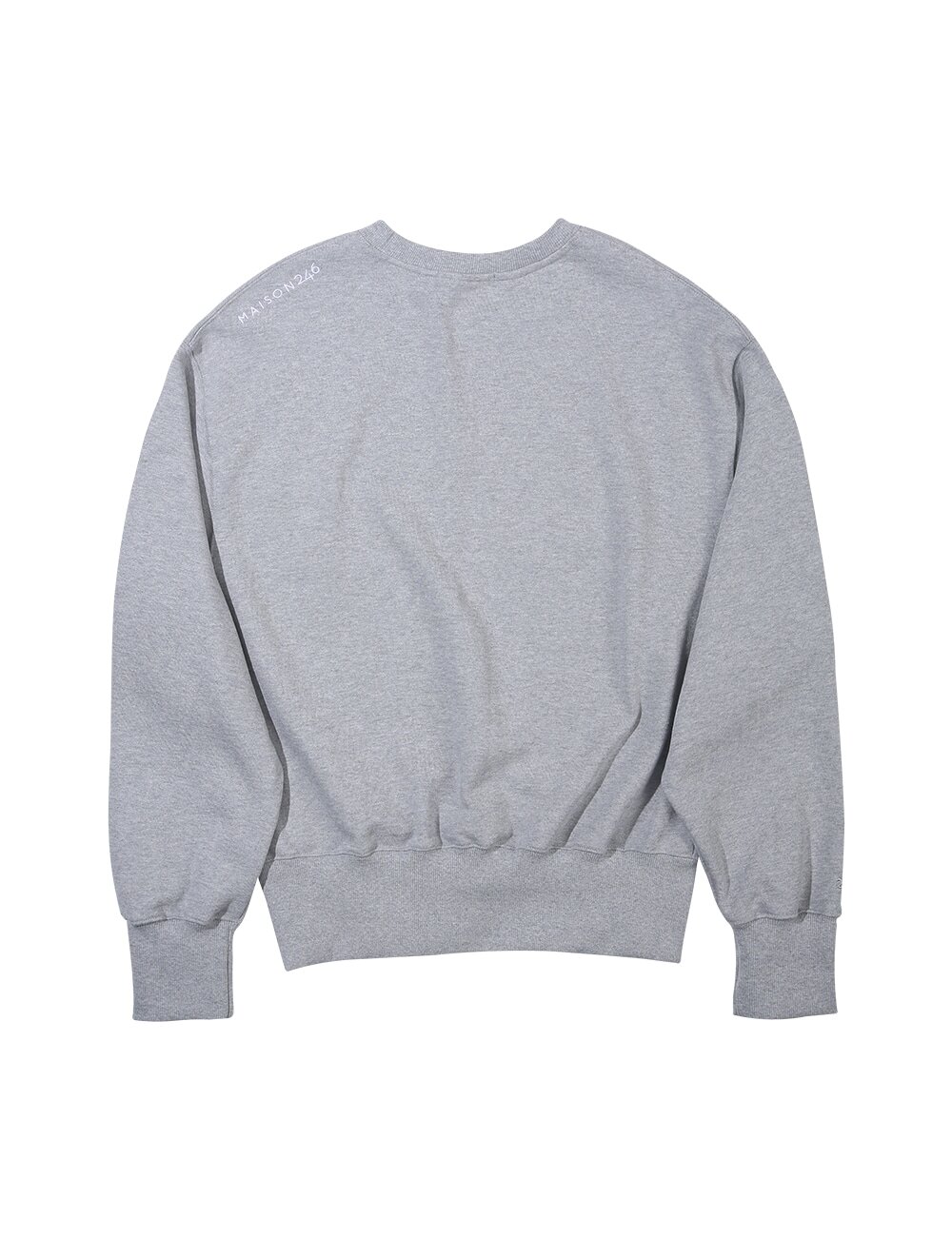 246 PATCH LOGO SWEATSHIRT_MELANGE GRAY MS005