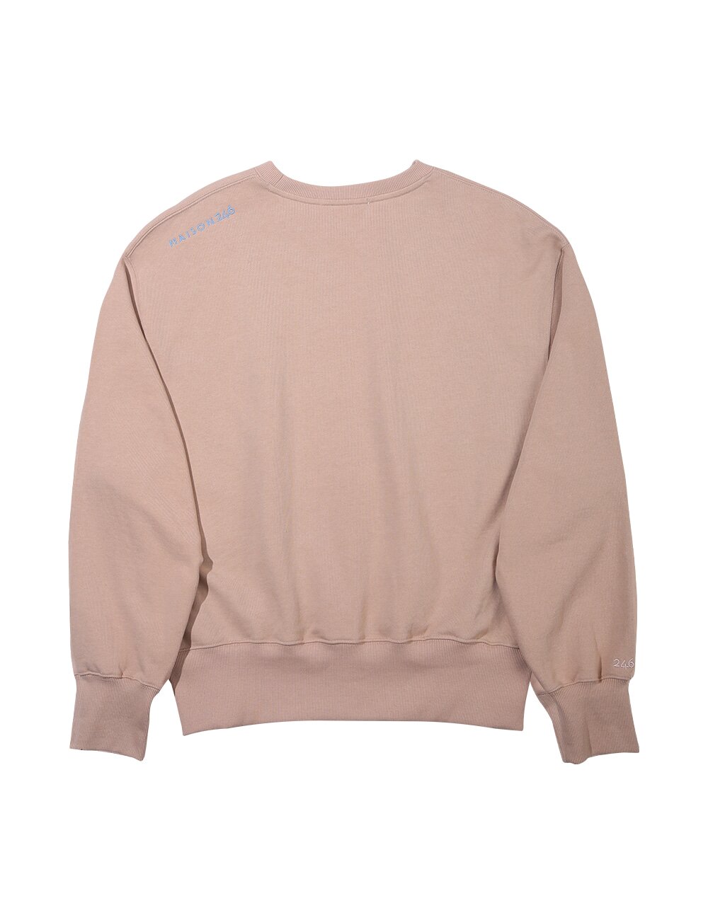 246 PATCH LOGO SWEATSHIRT_SAND BROWN MS005