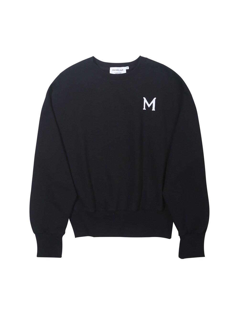 246 M LOGO SWEATSHIRT_BLACK MS003