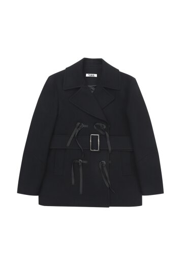  Special oversized peacoat ribbon button