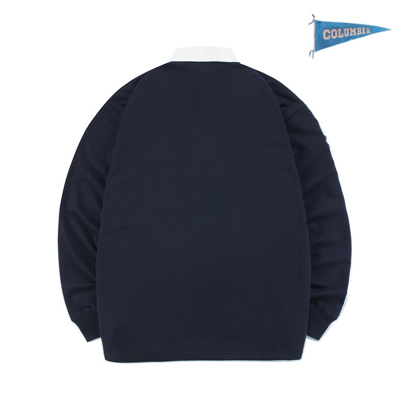 1960S LOGO TERRY RUGBY SHIRTS 크라운네이비