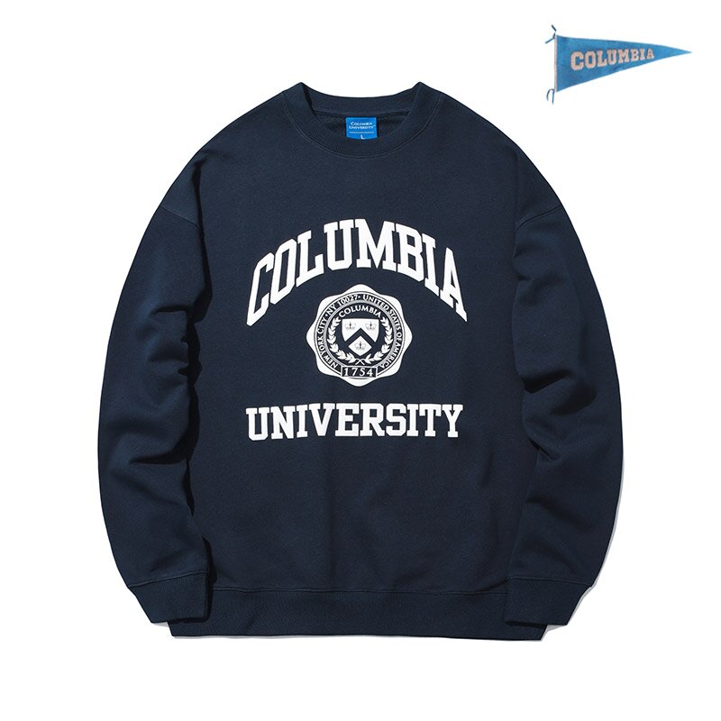 UNIVERSITY SEAL LIGHT TERRY SWEATSHIRTS 다크네이비