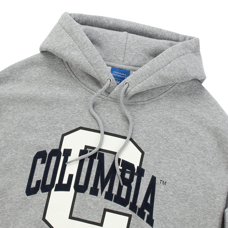 BIG C LOGO OVERFIT FLEECE HOODY M.그레이