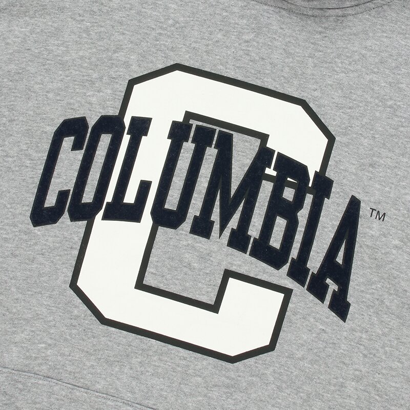 BIG C LOGO OVERFIT FLEECE HOODY M.그레이