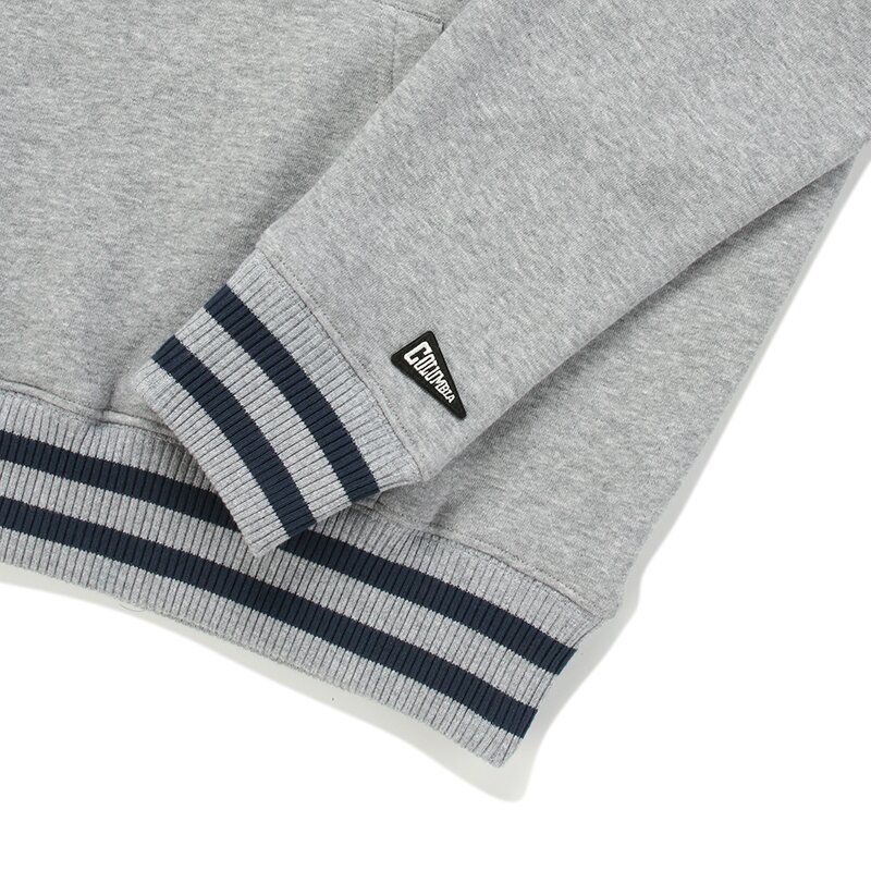 BIG C LOGO OVERFIT FLEECE HOODY M.그레이