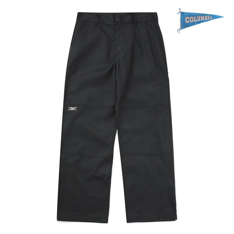 NYC LABEL CP LOOSE FIT DOUBLE KNEE PANTS 블랙