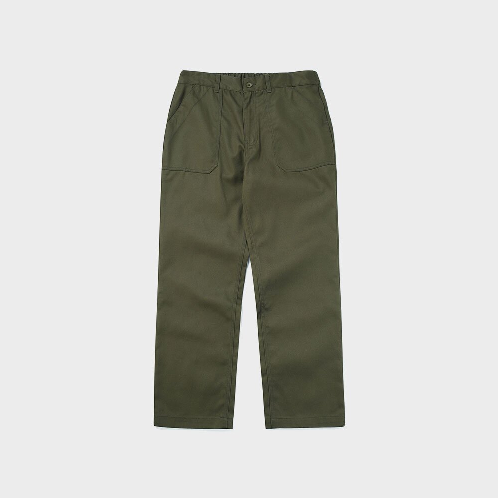 NYC LABEL CP REGULAR FIT FATIGUE PANTS 다크카키