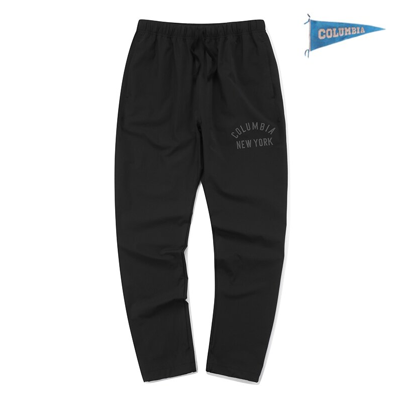 CU NY REGULAR FIT NYLON PANTS 블랙_
