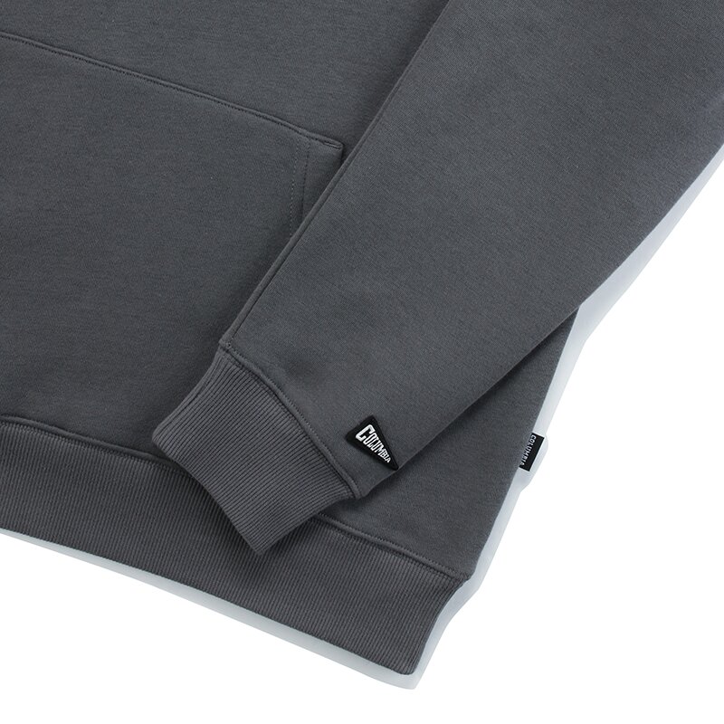 CU PHYS.ED. LOGO FLEECE HOODY 차콜
